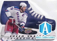 2008-09 Upper Deck Mcdonald's Speed Skaters Jaromir Jagr #SS5 Die-Cut